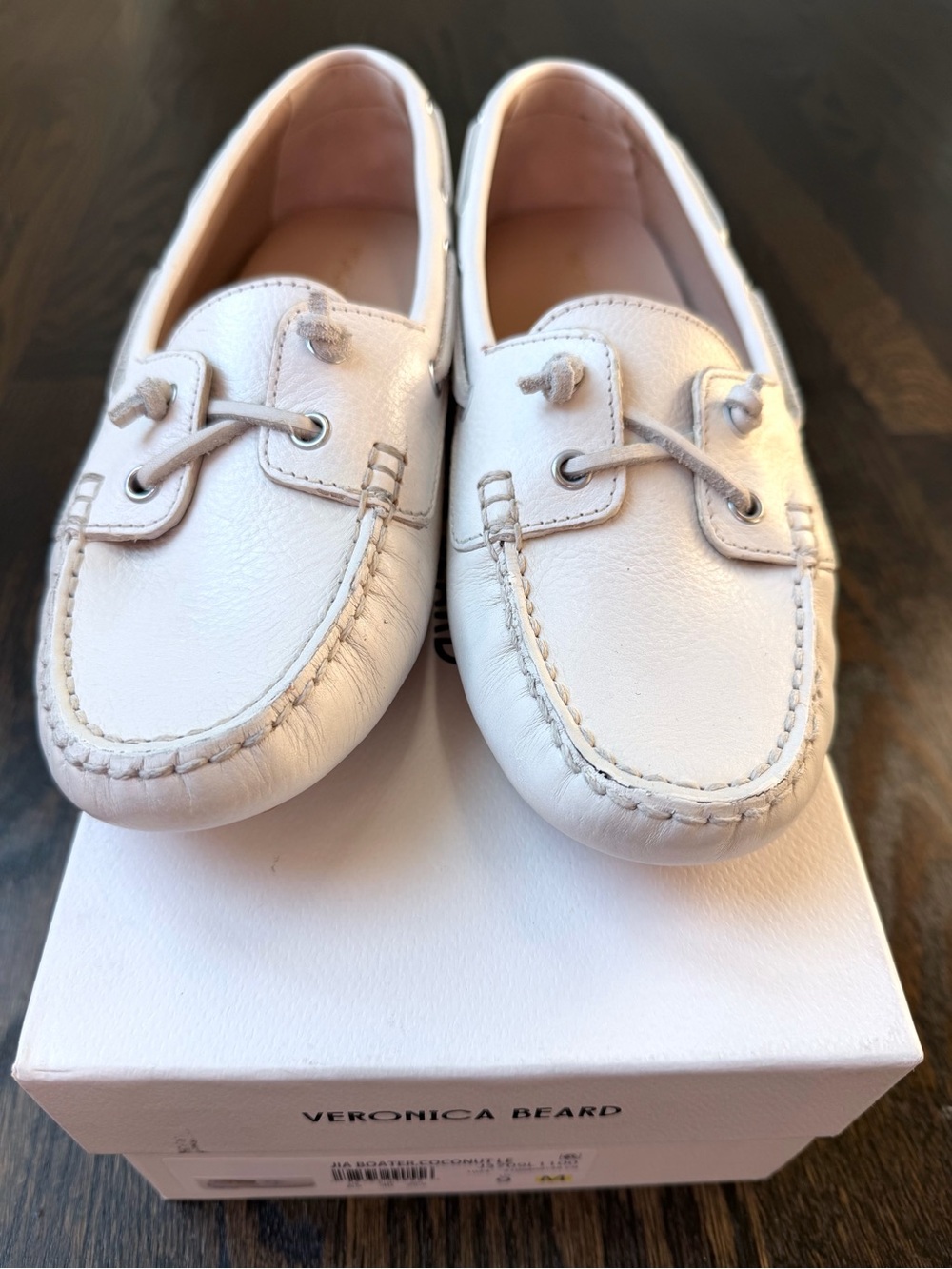 VERONICA BEARD Women White Leather Loafers NWT - Picture 7 of 8